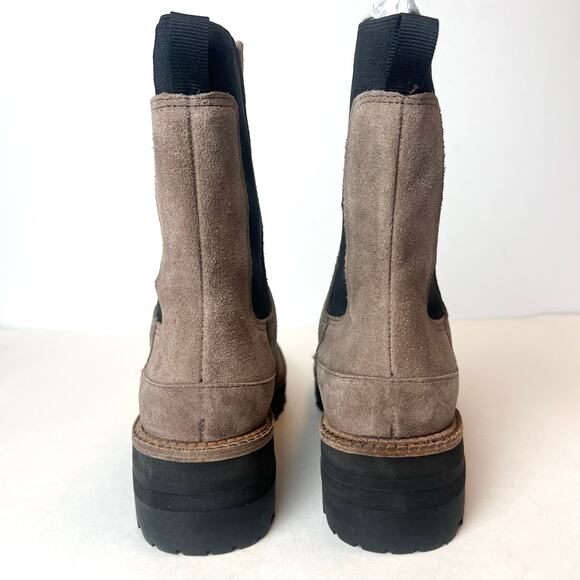 NEW Kaanas Women's Belgrade Chelsea Boots Suede Booties Brown Size 5 - Picture 6 of 10